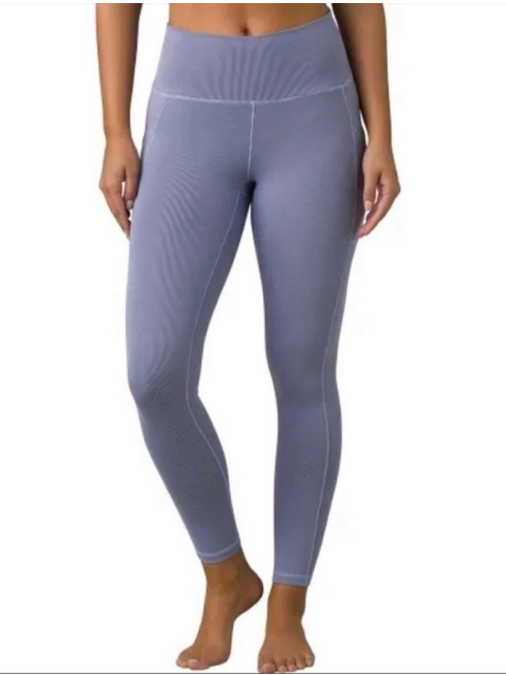 prAna Active Ribbed 7/8 Becksa High Waist Morning Glory Heather Legging Pants